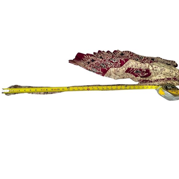 Boho Festival Wrap Skirt Floral Patterns & Adjustable Ties 100% India Cotton VTG - Picture 9 of 12